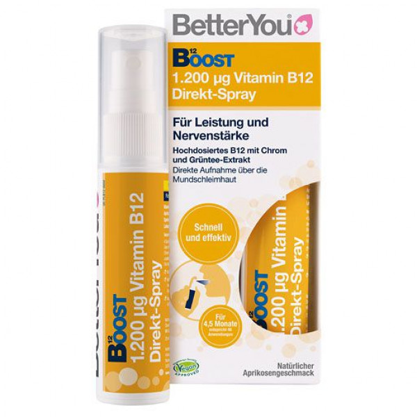 Спрей с витамином B12 BETTERYOU Boost Vitamin B12 Direkt-Spray 25 мл Hansa Naturheilmittel Спрей с витамином B12 BETTERYOU Boost Vitamin B12 Direkt-Spray 25 мл Hansa Naturheilmittel
